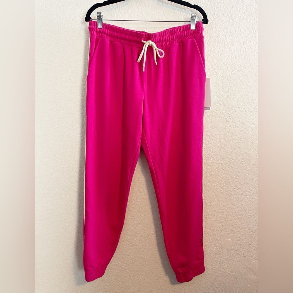 Johnny Was Calm Drawstring Track Pant joggers in pink. NWT medium